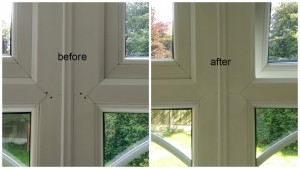 Window frame holes repair