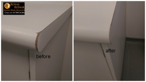 Worktop chipped edge repair