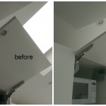 cupboard door hole repair