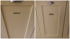 kitchen door chip repair