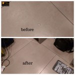 magic man Floor Tile hole repair in London