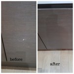 kitchen cupboard door chip repair in Chelmsford